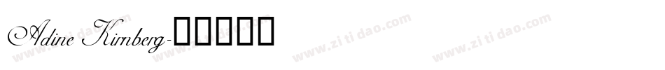 Adine Kirnberg字体转换